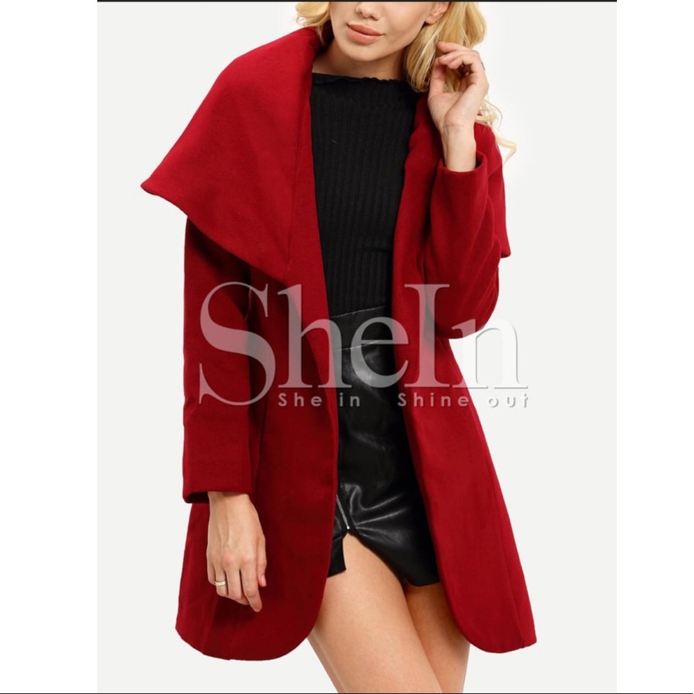 Red Pockets Coat